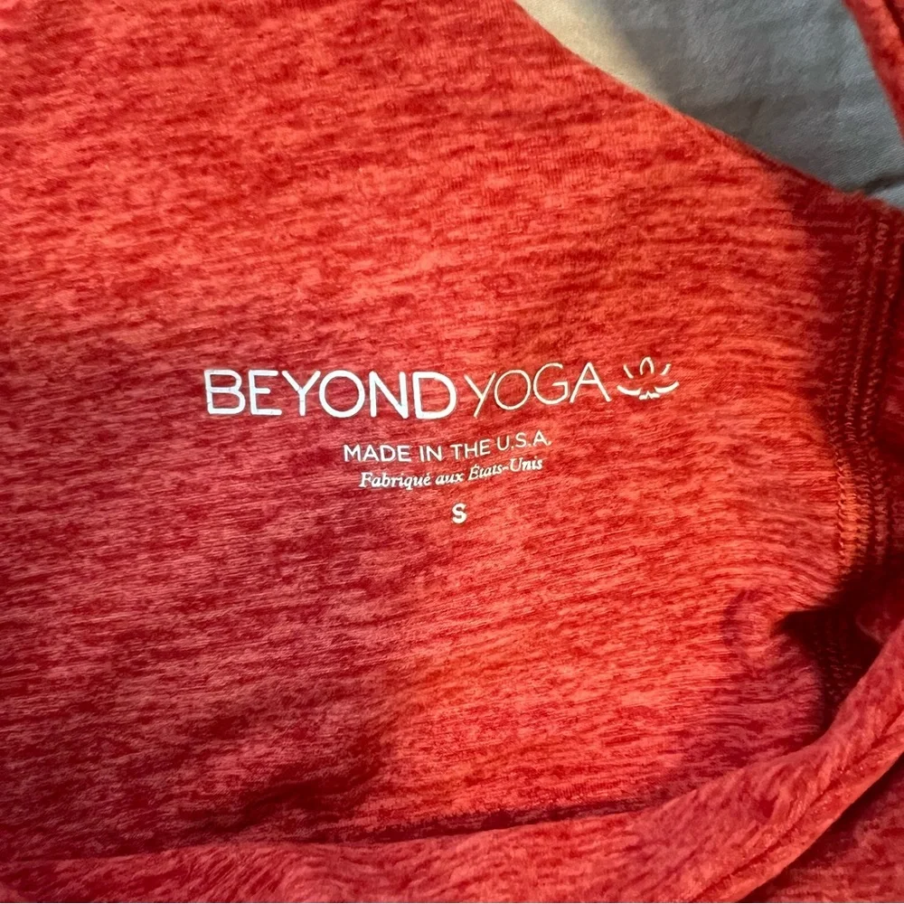Beyond Yoga Red Crisscross Back Tank Top - Picture 3 of 3